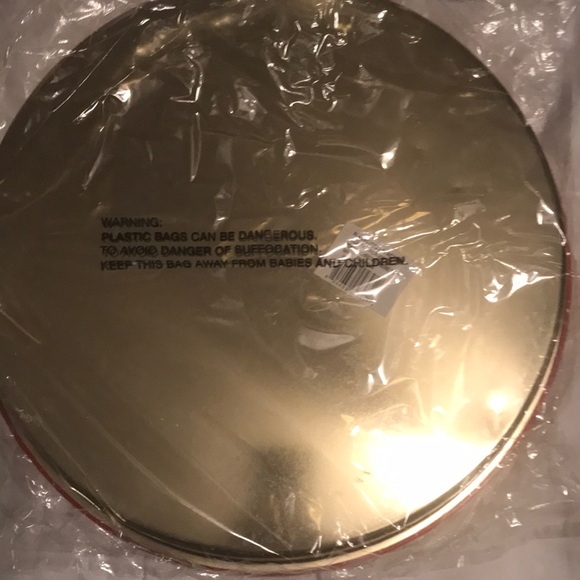 Gold Round Tin Container - Picture 2 of 2